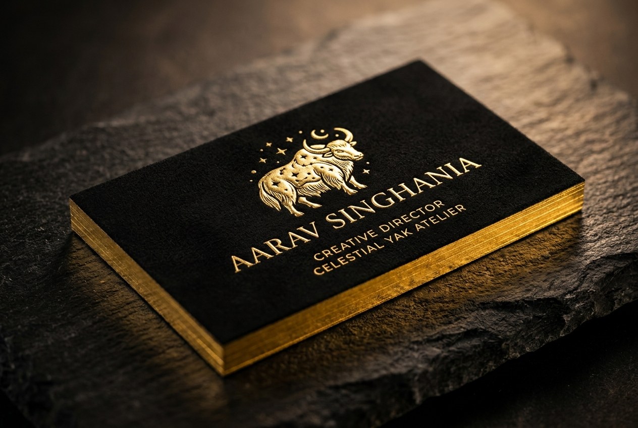 Velvet Soft-Touch Luxury Visiting Card