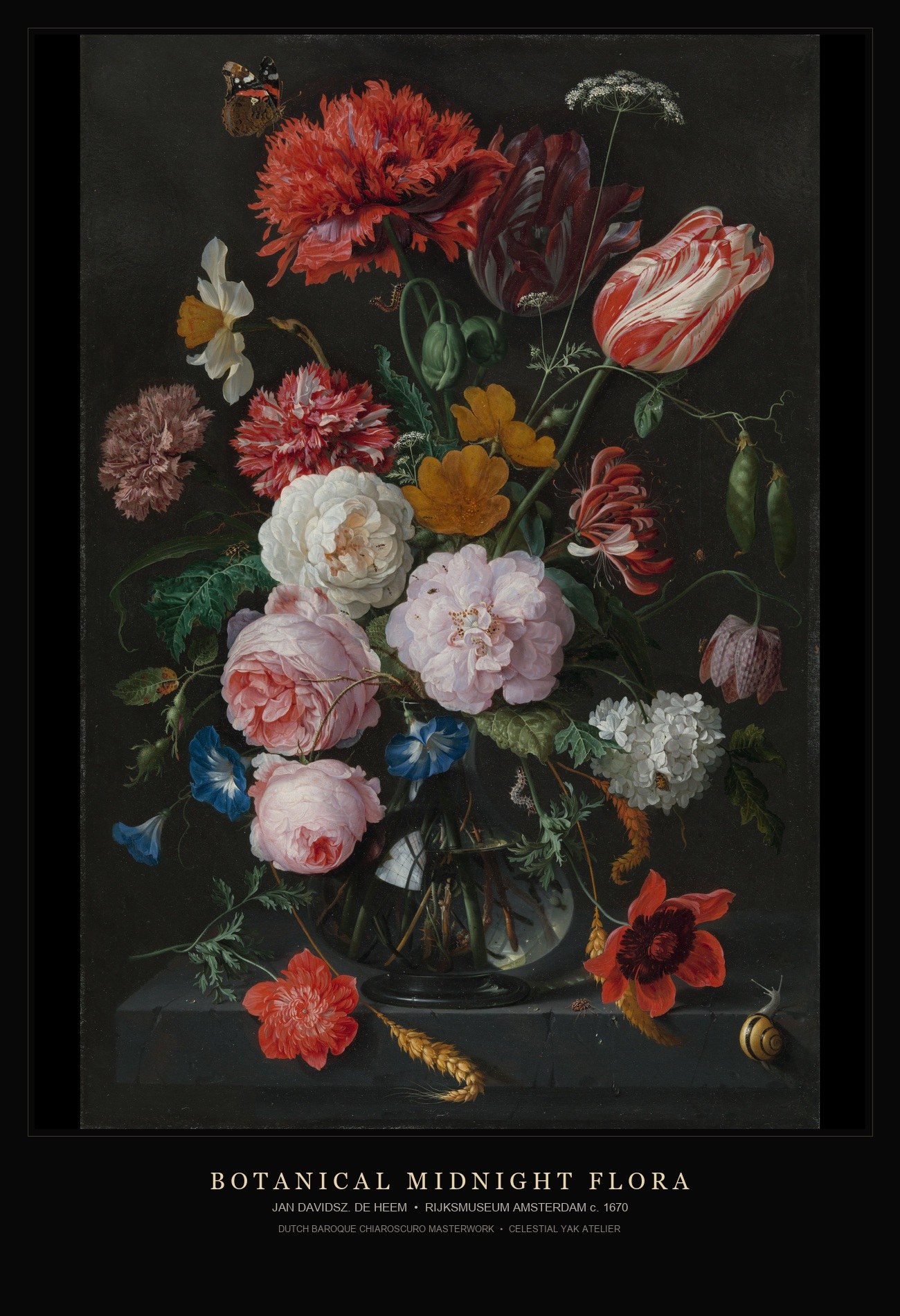 Botanical Midnight Flora