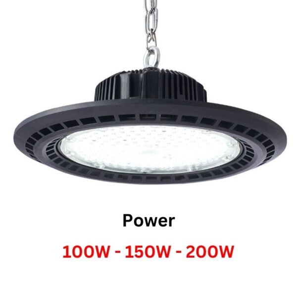 High-Performance LED High Bay Light | 100W/150W/200W, IP66, 6000K | Durable Aluminum Shell - Image 2