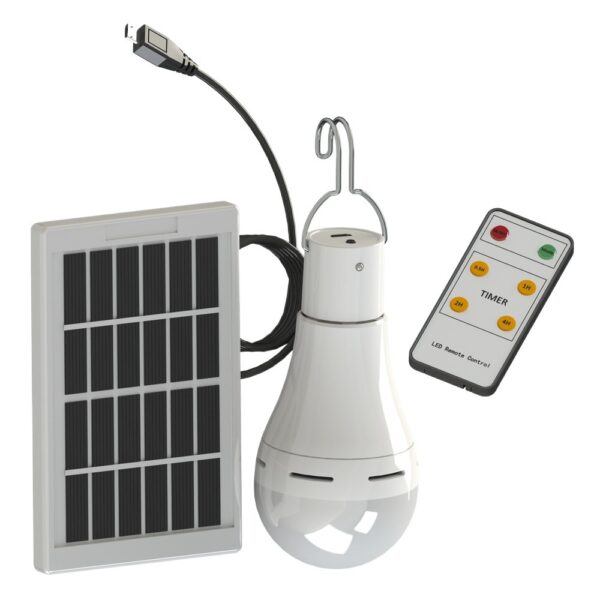 Solar-Powered LED Bulb Lights Set - Image 5