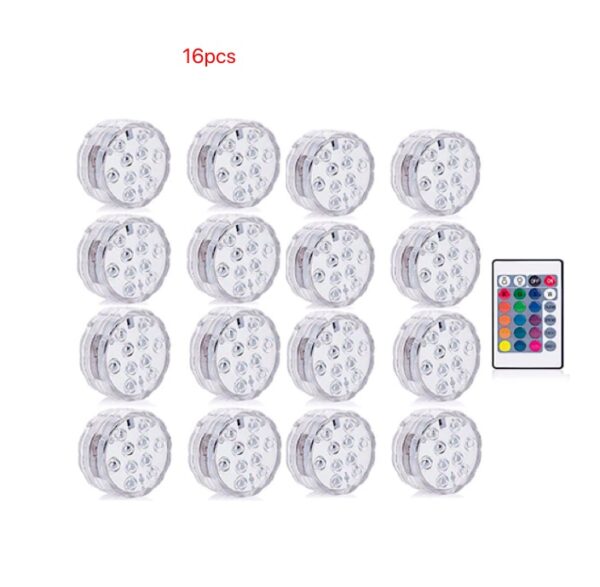 Submersible Led Lights with Remotes (8 pcs) - Image 2