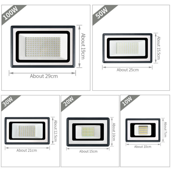 Metallic 50W LED Outdoor Floodlight - Image 7