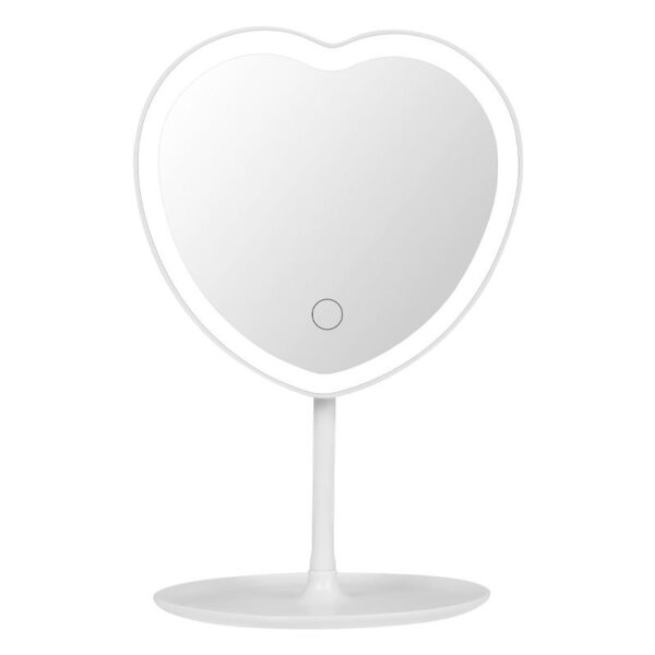 LED Makeup Mirror | Tricolor Light, USB Powered | Compact Cosmetic Mirror - Image 2