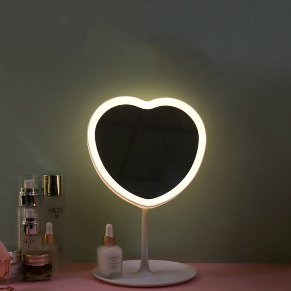 LED Makeup Mirror | Tricolor Light, USB Powered | Compact Cosmetic Mirror