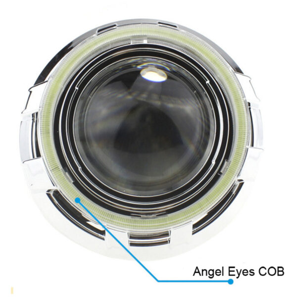 Universal Plastic LED Headlights with Transparent PC Cover - Image 4