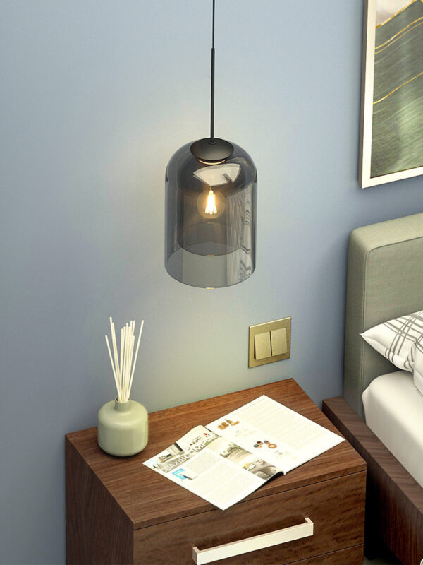 Nordic Wall Lamp | E27 Base, Glass Shade | Designer Lighting for Living Spaces - Image 3