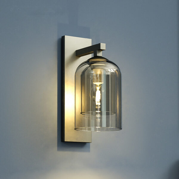 Nordic Wall Lamp | E27 Base, Glass Shade | Designer Lighting for Living Spaces