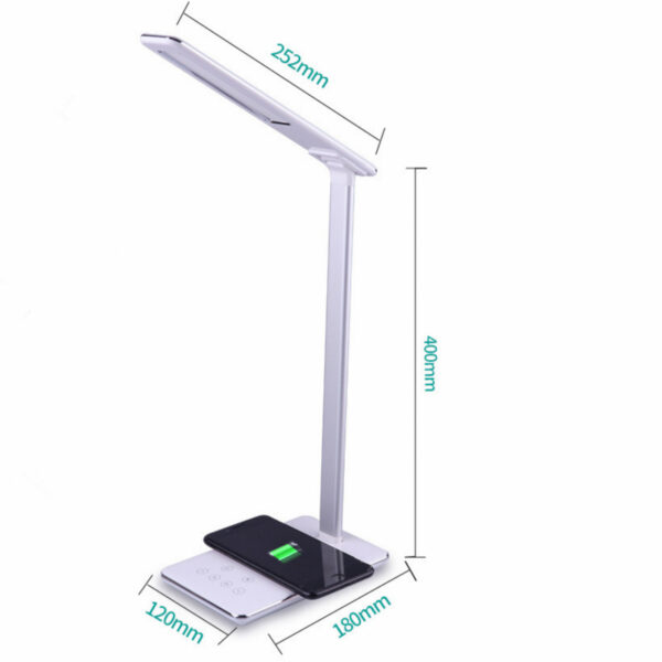 LED Desk Lamp | Wireless Charging, Eye Protection, Touch Control | Foldable Bedside Lamp - Image 4