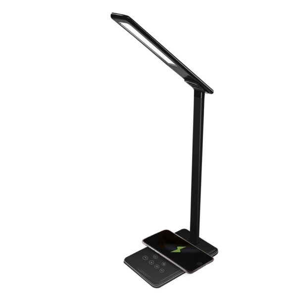 LED Desk Lamp | Wireless Charging, Eye Protection, Touch Control | Foldable Bedside Lamp - Image 3