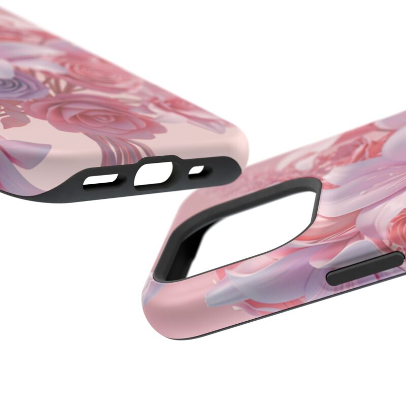 Floral Impact-Resistant Phone Case - Vibrant Pink Flower Design - Image 135