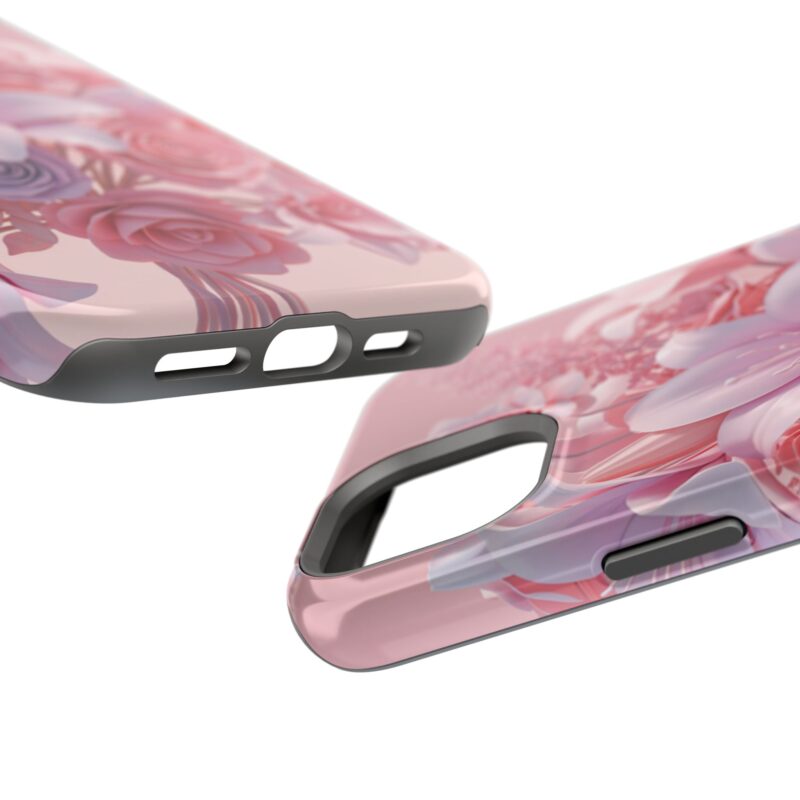 Floral Impact-Resistant Phone Case - Vibrant Pink Flower Design - Image 83