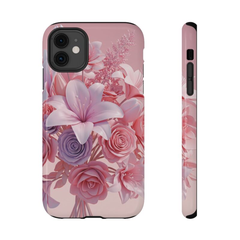 Floral Impact-Resistant Phone Case - Vibrant Pink Flower Design - Image 31