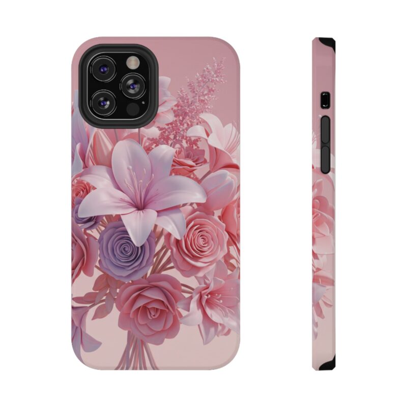 Floral Impact-Resistant Phone Case - Vibrant Pink Flower Design - Image 45