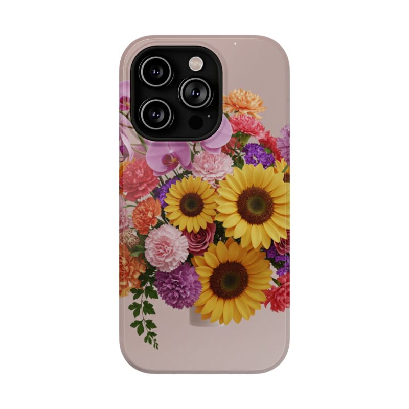 Floral Impact-Resistant Phone Case - Vibrant Sunflowers & Orchids - Image 105