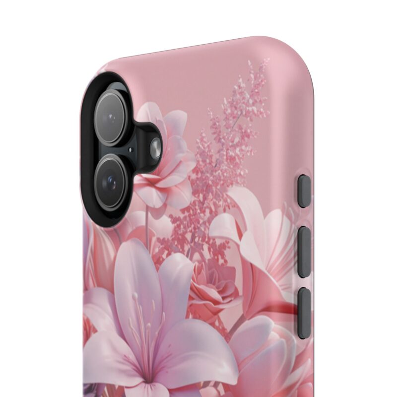 Floral Impact-Resistant Phone Case - Vibrant Pink Flower Design - Image 160