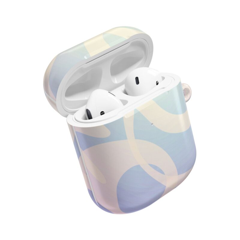 AirPod Case with Wave Design, Blue AirPods Sleeve, Cute Earbud Cover, Gift for Music Lovers, Trendy Accessories - Image 12