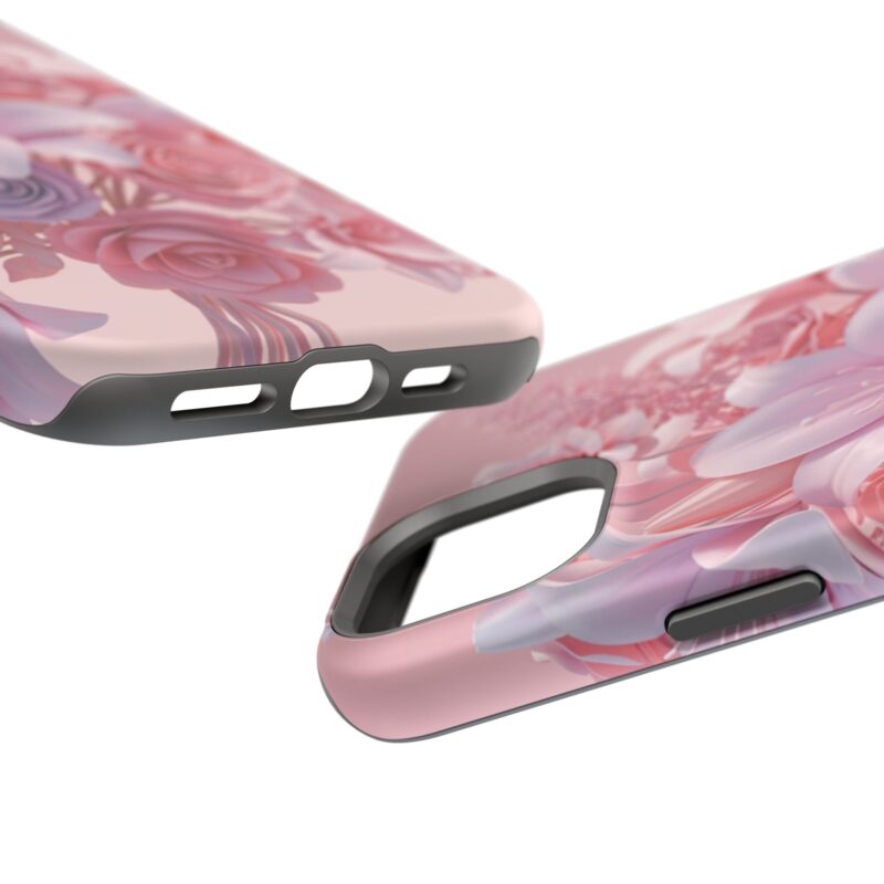 Floral Impact-Resistant Phone Case - Vibrant Pink Flower Design - Image 87