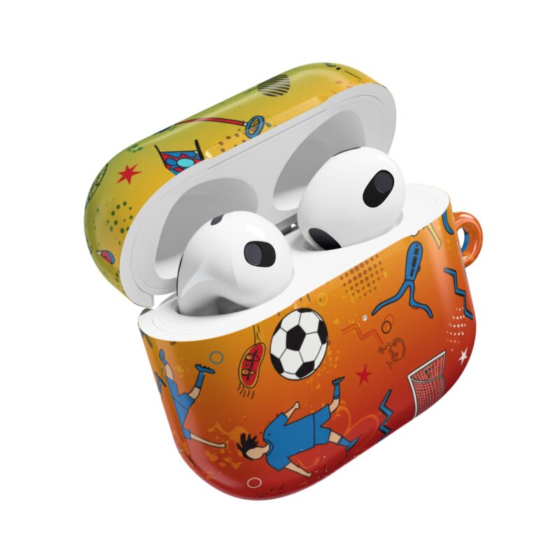 Vibrant Soccer AirPod Case | Sporty Design for Music Lovers, Unique Gift for Kids, Trendy Accessory for Athletes, Perfect for [...] - Image 20