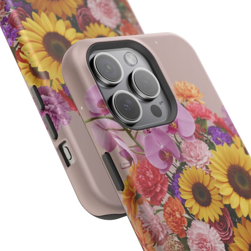 Floral Impact-Resistant Phone Case - Vibrant Sunflowers & Orchids - Image 94