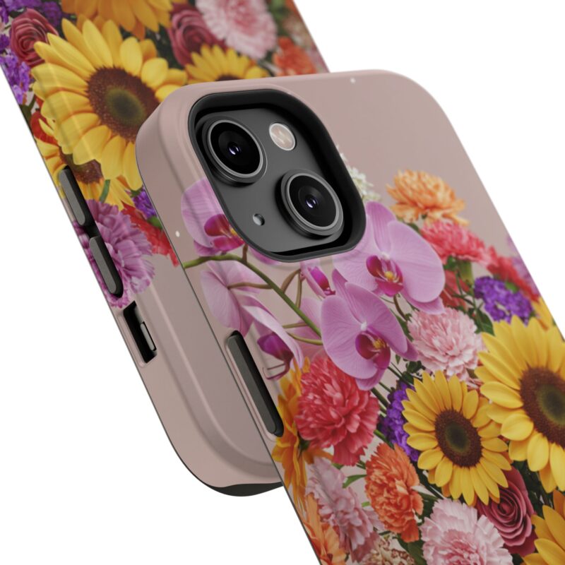 Floral Impact-Resistant Phone Case - Vibrant Sunflowers & Orchids - Image 102