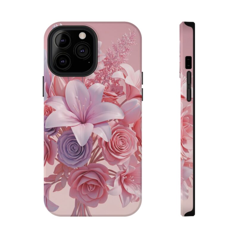Floral Impact-Resistant Phone Case - Vibrant Pink Flower Design - Image 22