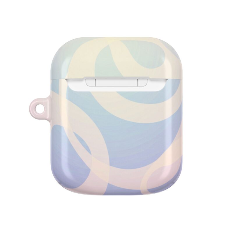 AirPod Case with Wave Design, Blue AirPods Sleeve, Cute Earbud Cover, Gift for Music Lovers, Trendy Accessories - Image 14