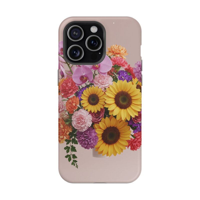 Floral Impact-Resistant Phone Case - Vibrant Sunflowers & Orchids - Image 93