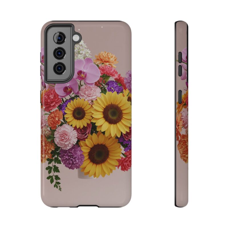 Floral Impact-Resistant Phone Case - Vibrant Sunflowers & Orchids - Image 25