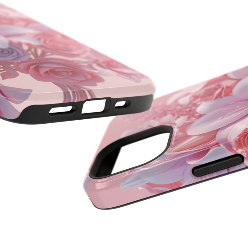 Floral Impact-Resistant Phone Case - Vibrant Pink Flower Design - Image 99