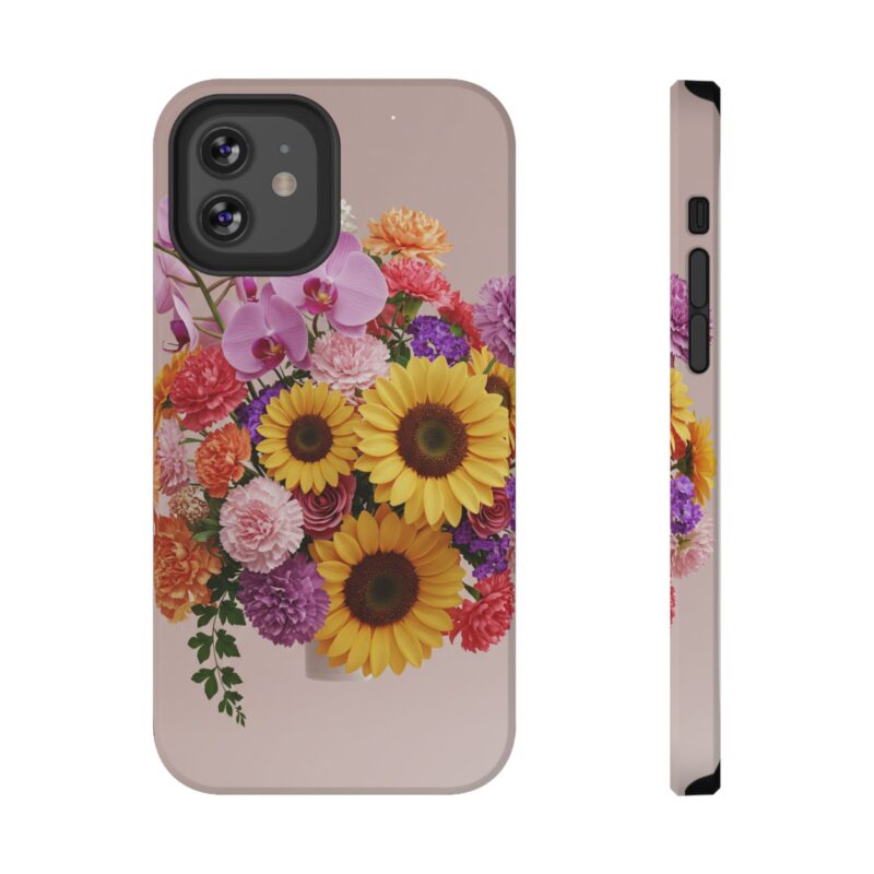 Floral Impact-Resistant Phone Case - Vibrant Sunflowers & Orchids - Image 43