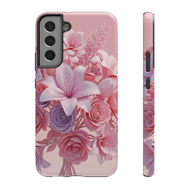 Floral Impact-Resistant Phone Case - Vibrant Pink Flower Design - Image 57
