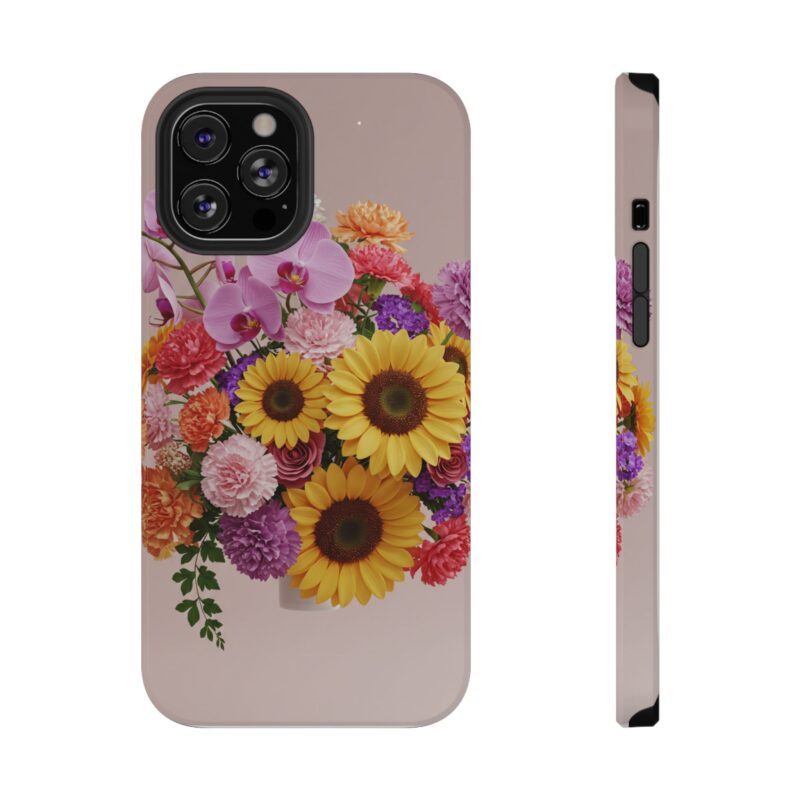 Floral Impact-Resistant Phone Case - Vibrant Sunflowers & Orchids - Image 49