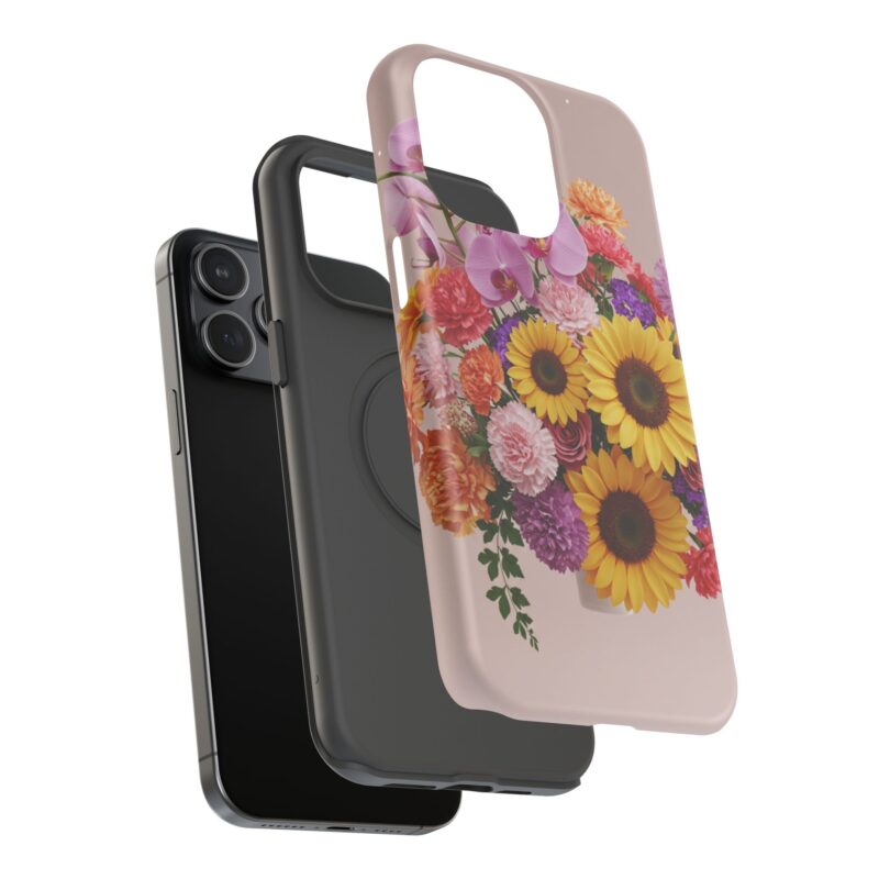 Floral Impact-Resistant Phone Case - Vibrant Sunflowers & Orchids - Image 96