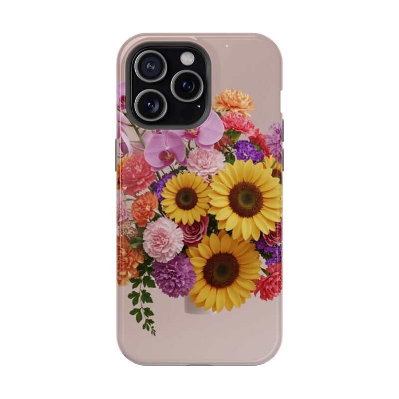 Floral Impact-Resistant Phone Case - Vibrant Sunflowers & Orchids - Image 89