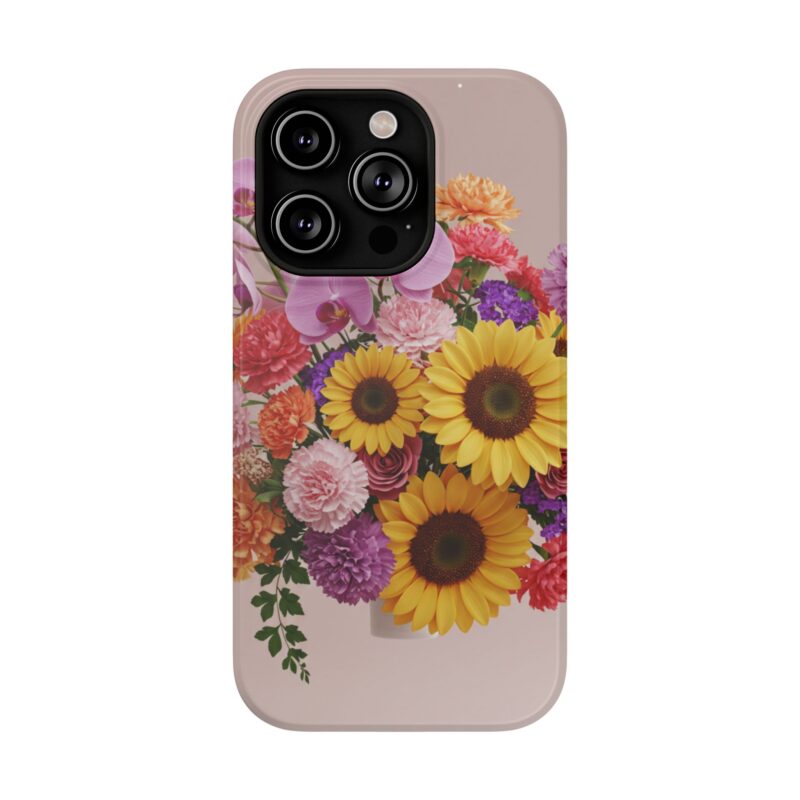 Floral Impact-Resistant Phone Case - Vibrant Sunflowers & Orchids - Image 109