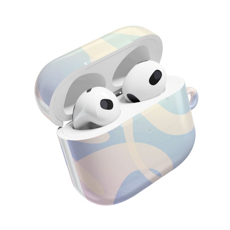 AirPod Case with Wave Design, Blue AirPods Sleeve, Cute Earbud Cover, Gift for Music Lovers, Trendy Accessories - Image 20
