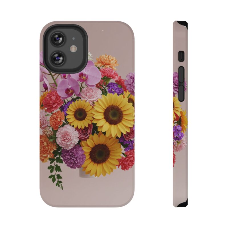 Floral Impact-Resistant Phone Case - Vibrant Sunflowers & Orchids - Image 41