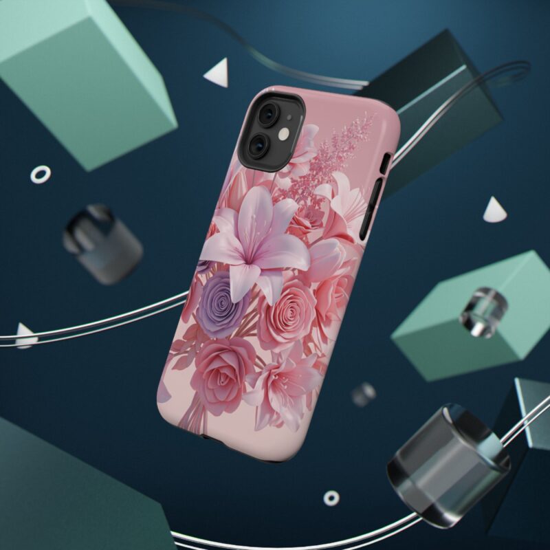 Floral Impact-Resistant Phone Case - Vibrant Pink Flower Design - Image 32