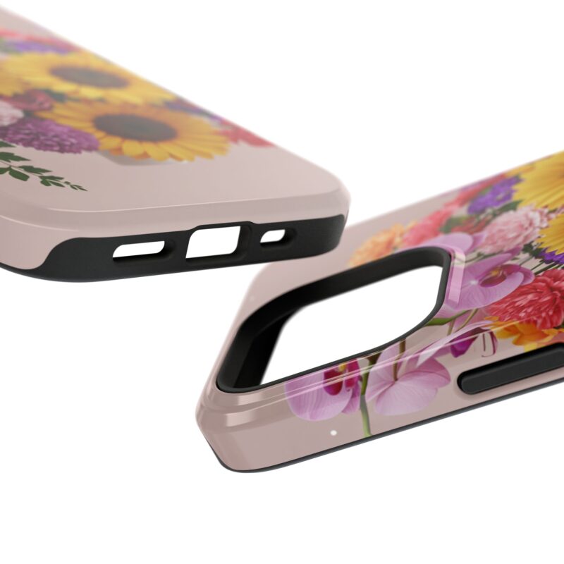 Floral Impact-Resistant Phone Case - Vibrant Sunflowers & Orchids - Image 107