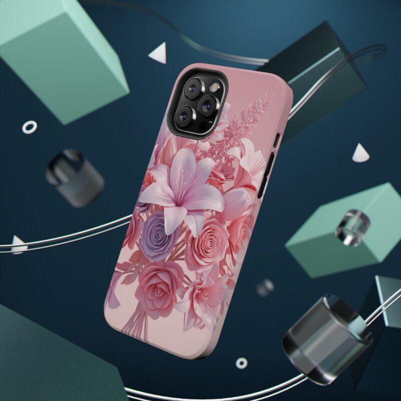 Floral Impact-Resistant Phone Case - Vibrant Pink Flower Design - Image 50