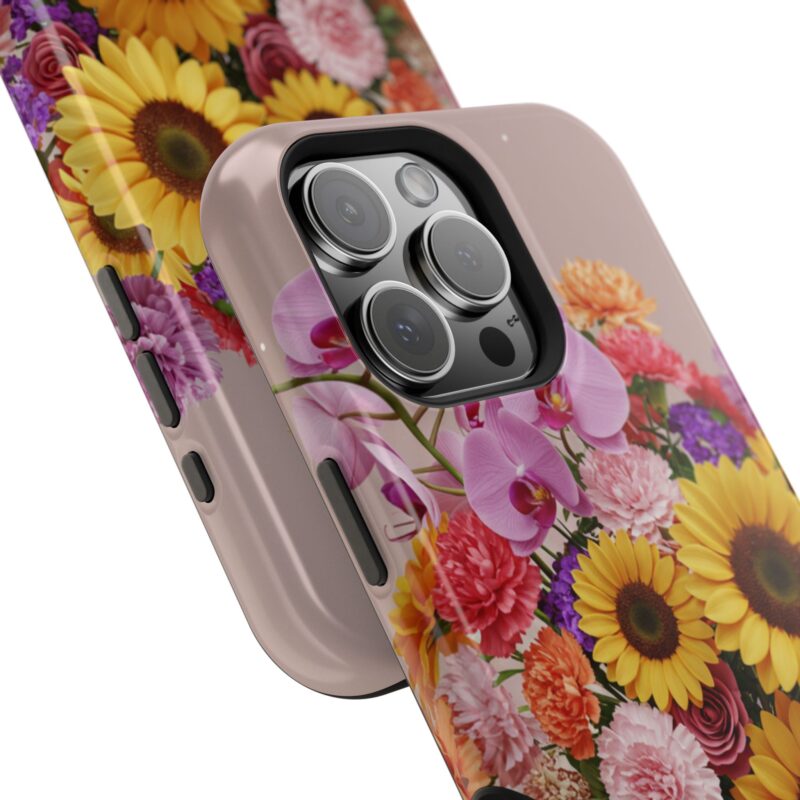 Floral Impact-Resistant Phone Case - Vibrant Sunflowers & Orchids - Image 138
