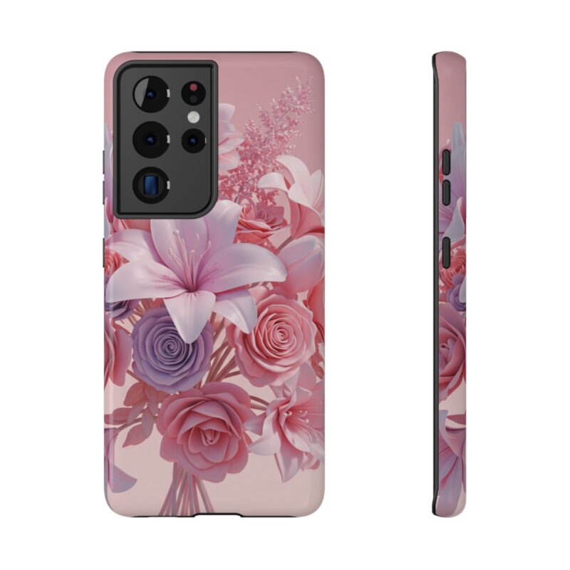 Floral Impact-Resistant Phone Case - Vibrant Pink Flower Design - Image 29