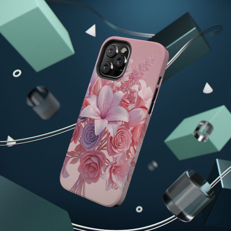 Floral Impact-Resistant Phone Case - Vibrant Pink Flower Design - Image 52