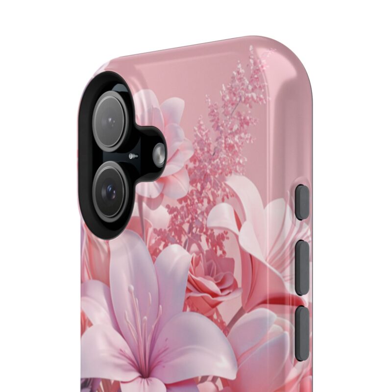 Floral Impact-Resistant Phone Case - Vibrant Pink Flower Design - Image 148