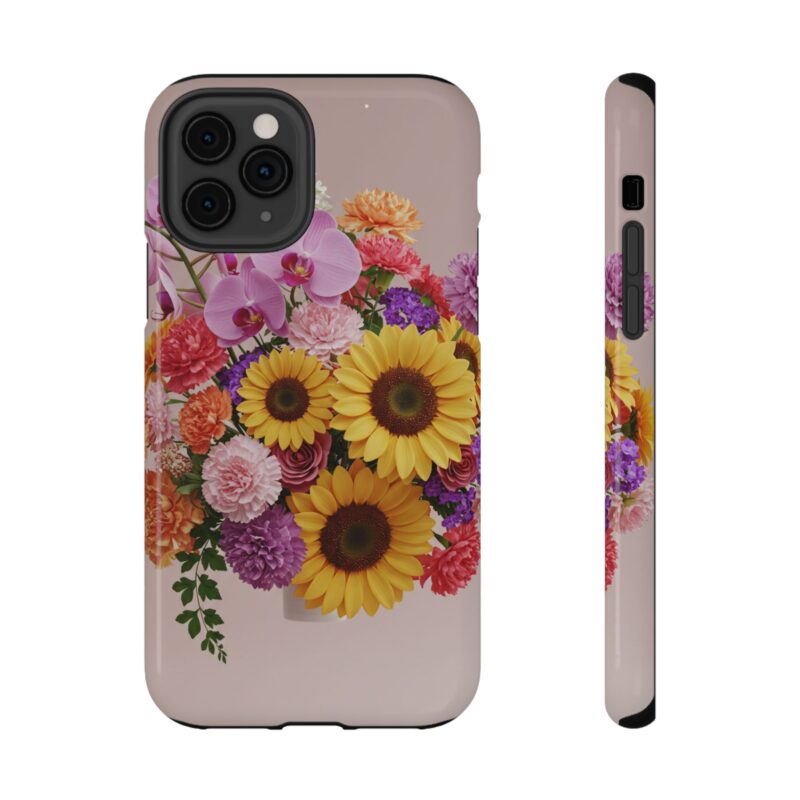 Floral Impact-Resistant Phone Case - Vibrant Sunflowers & Orchids - Image 33