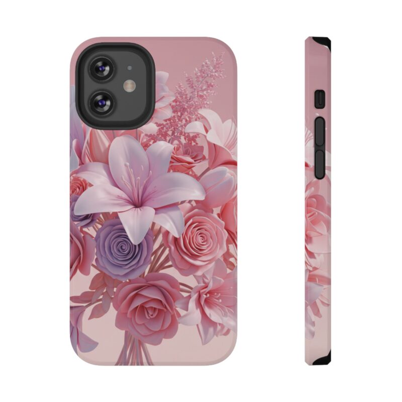 Floral Impact-Resistant Phone Case - Vibrant Pink Flower Design - Image 41