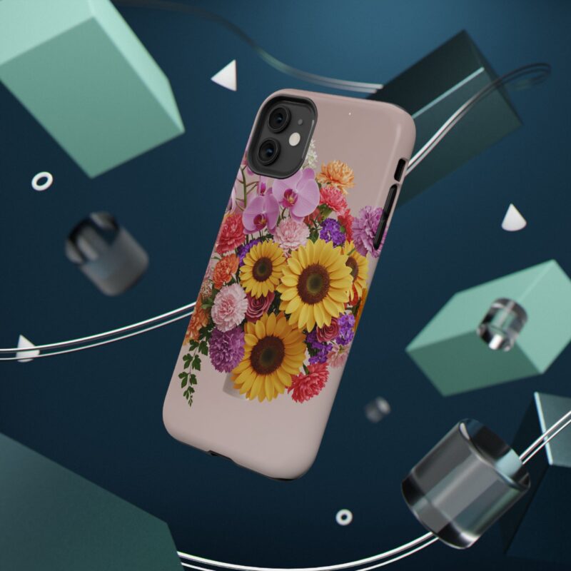 Floral Impact-Resistant Phone Case - Vibrant Sunflowers & Orchids - Image 32