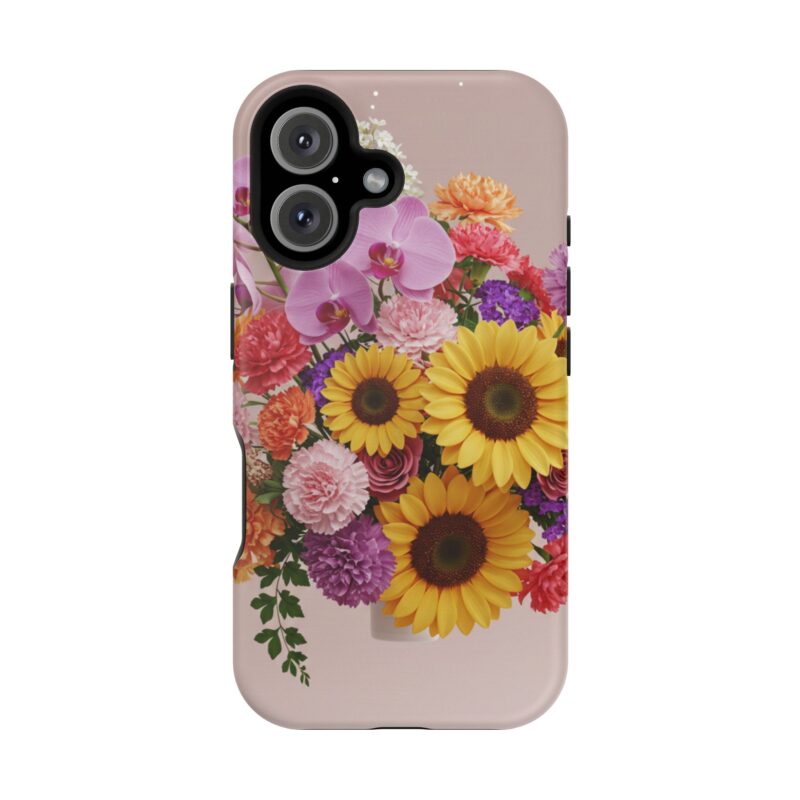 Floral Impact-Resistant Phone Case - Vibrant Sunflowers & Orchids - Image 149