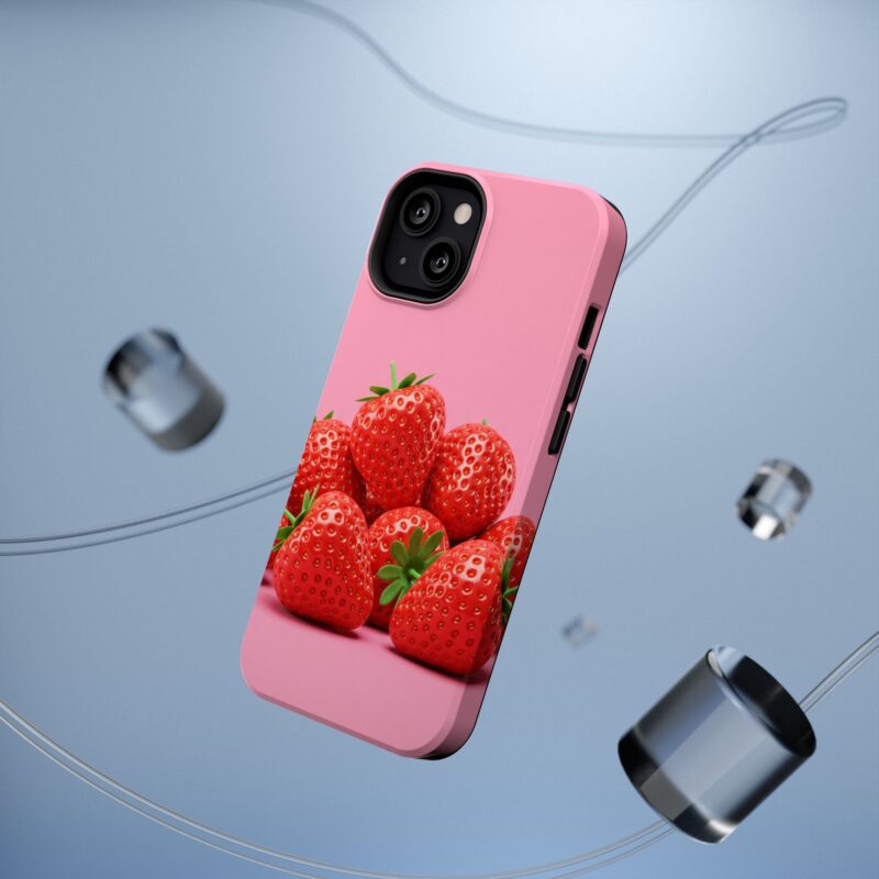 Strawberry Pink Impact-Resistant Phone Case - Cute Summer Vibe - Image 3