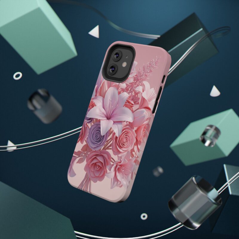 Floral Impact-Resistant Phone Case - Vibrant Pink Flower Design - Image 38